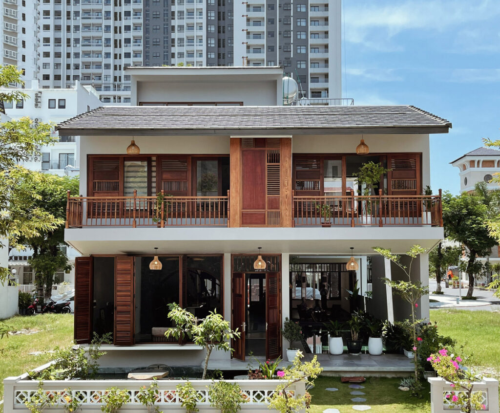 Ngôi nhà mang phong cách Á Đông tại Đà Nẵng. Ảnh: Vnexpress.