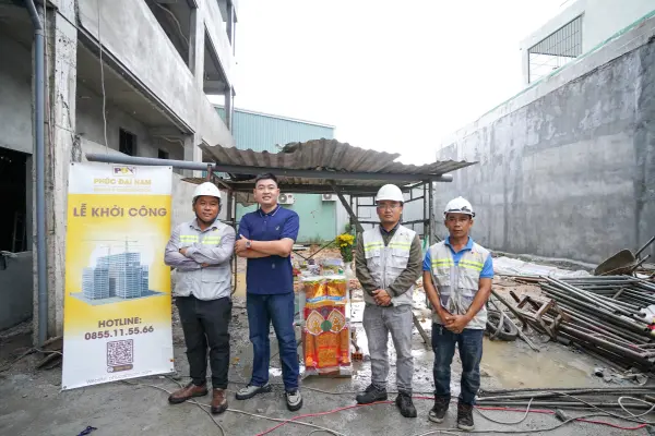 Động thổ nhà phố Cẩm Lệ – đón năm 2025