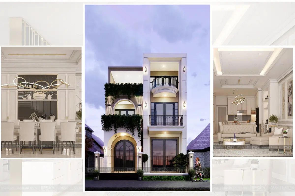 H’s Villa: Biệt thự Tân cổ điển 3 tầng thể hiện đẳng cấp gia chủ