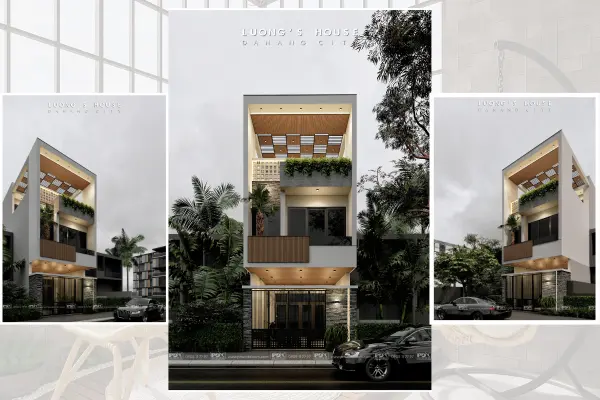 Luong’s House – Bình yên trong nếp nhà 2 tầng 1 tum hiện đại