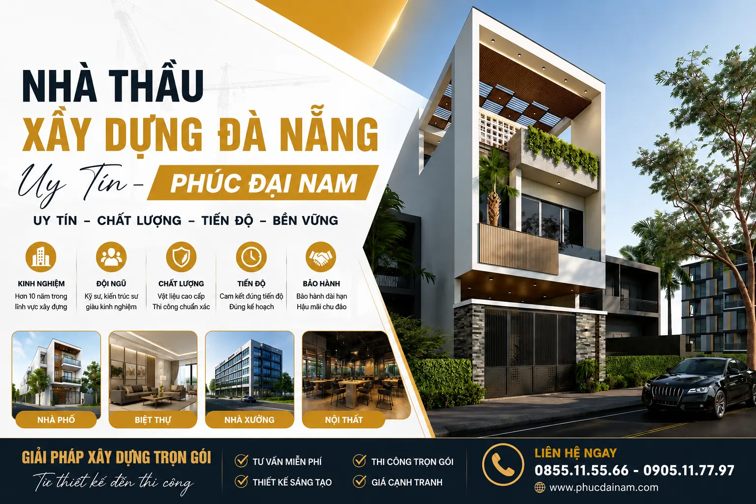 Nhà Thầu Xây Dựng Đà Nẵng Uy Tín – Phúc Đại Nam