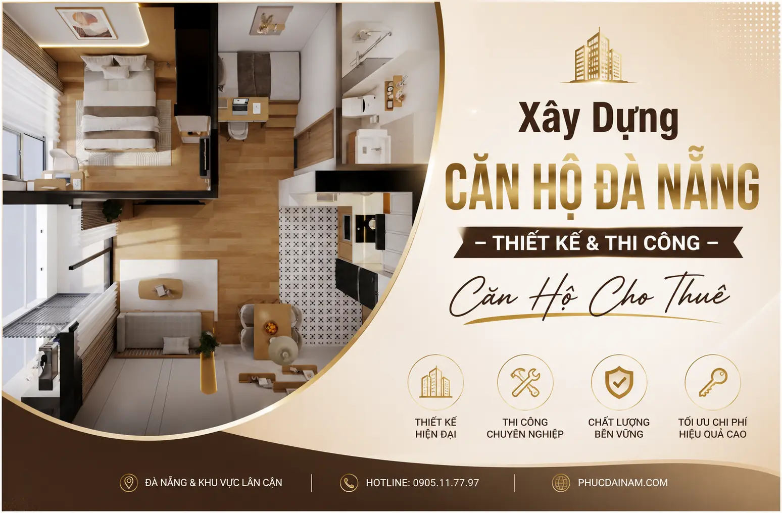 Xây Dựng Căn Hộ Đà Nẵng – Thiết Kế & Thi Công Căn Hộ Cho Thuê