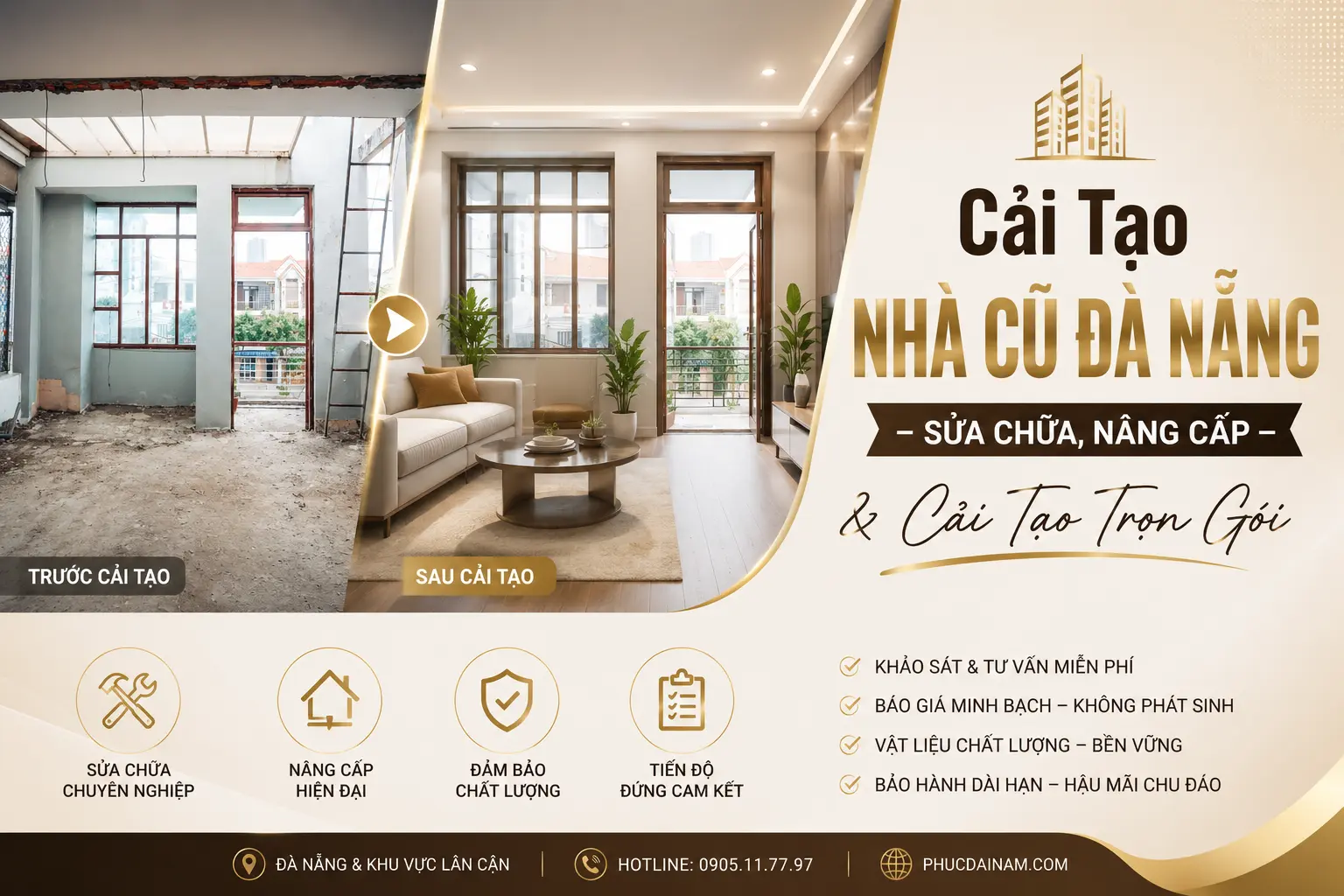 Cải Tạo Nhà Cũ Đà Nẵng – Sửa Chữa, Nâng Cấp & Cải Tạo Trọn Gói