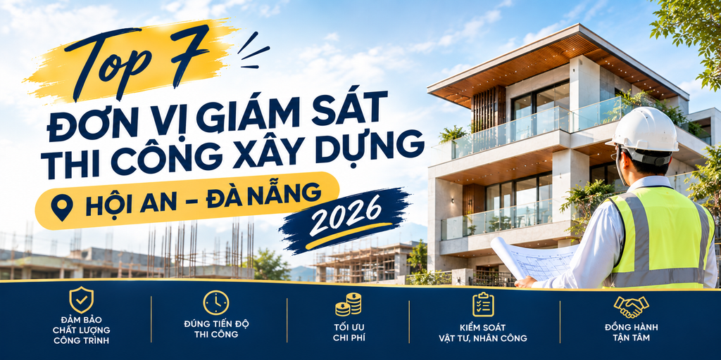 Top 7 Đơn Vị Giám Sát Thi Công Xây Dựng Hội An – Đà Nẵng 2026